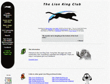 Tablet Screenshot of club.lionking.org