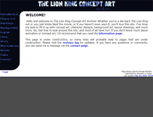 Tablet Screenshot of concept.lionking.org