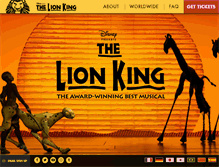 Tablet Screenshot of lionking.com
