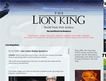Tablet Screenshot of lionking.org